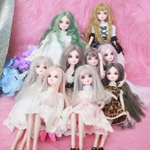 BJD/SD blyth кукольные игрушки 16-реалистичный составной корпус модные куклы средства ухода за кожей+ одежда+ туфли+ заколка для волос+ макияж