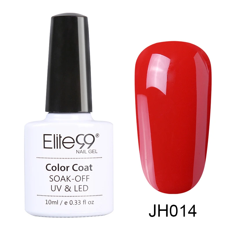 Elite99, серия винно-красного цвета, 10 мл, Гель-лак для ногтей, цветной лак, Полупостоянный Гель-лак для ногтей, замачиваемый, УФ светодиодный, Гель-лак - Цвет: JH014