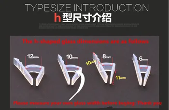 

Silicone Rubber Glass Seal Door Seal Strip Window Sealing Strip Weatherstripping Draft Stopper for Door Shower Stall 5m