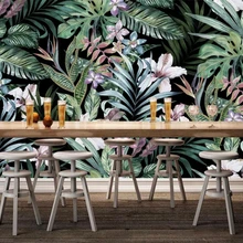 Beibehang пользовательские обои 3d Ручная роспись Европейский пасторальный стиль тропический лес Юго-Восточной Азии панно фон обои