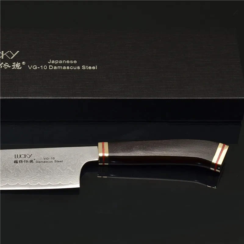 Профессиональный Gyuto дамасский молотый нож VG10 нож шеф-повара кухонный инструмент для приготовления пищи ресторан/отель замороженное мясо резак 46,2