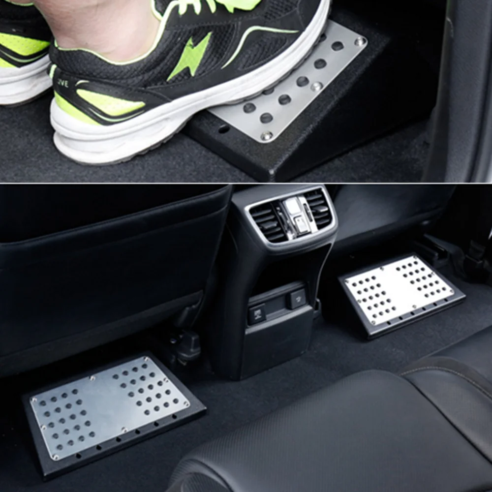 Universal Car Footboard Floor Carpet Mats Patch Heel Plate Foot Rest