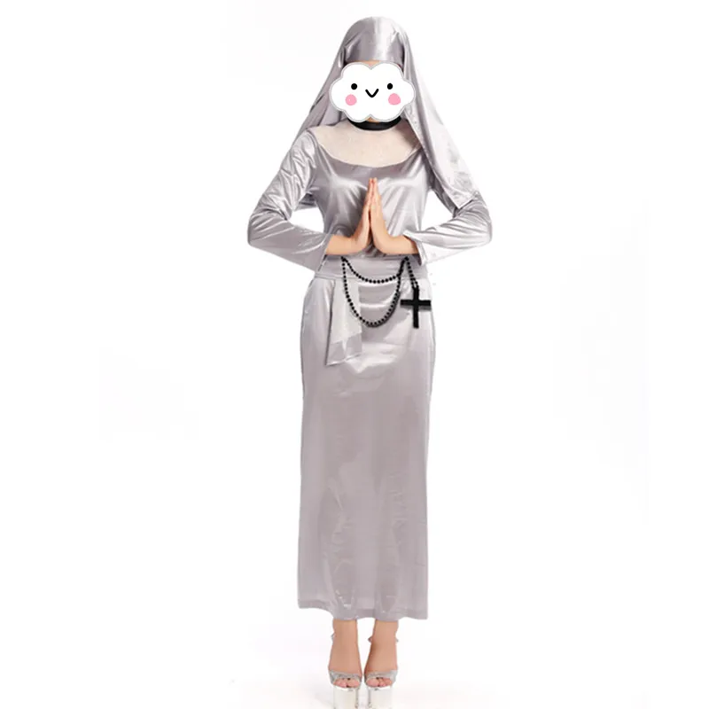 

New Arrival Arab Clothing Sexy Catholic Monk Cosplay Dress Halloween Costumes Long Nun Costume costume clothing