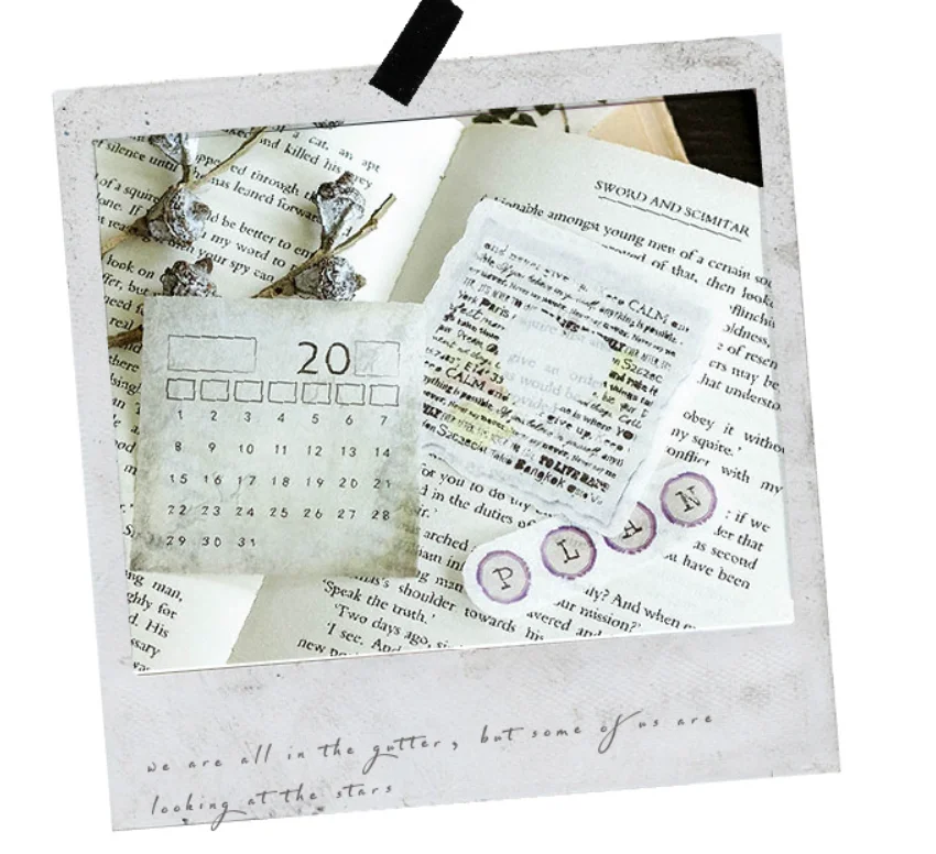 60 шт./пакет Ретро творческая наклейка Diy игрушка календарь альбомный деко дневник наклейка Скрапбукинг планировщик Липкая лента подарок
