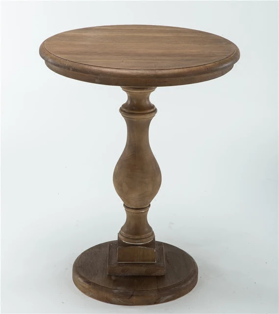 Solid Wood Small Round Table American Sofa Side European Solid Wood Small Round Table American Sofa Side European Minimalist Tea Coffee