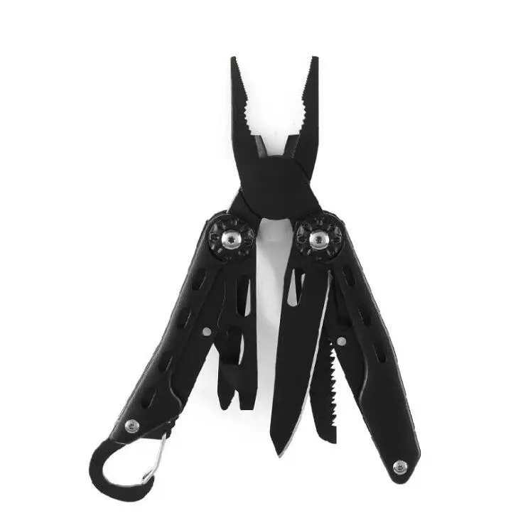 

Outdoors multifunctional tools plier EDC keychain folding knife saw portable combination multi folding plier