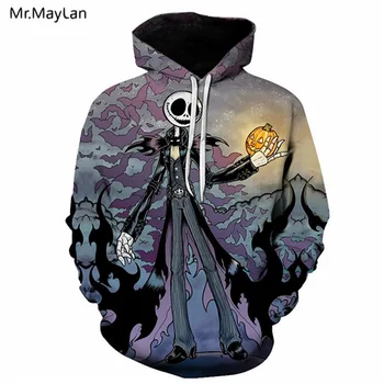 

Harajuku 3D Hoodie Men Jack Sally 3D Printed Cool Hip hop Hoody Men Women Sweatshirts Hooded Pullover Tracksuit Boy Fashion Coat