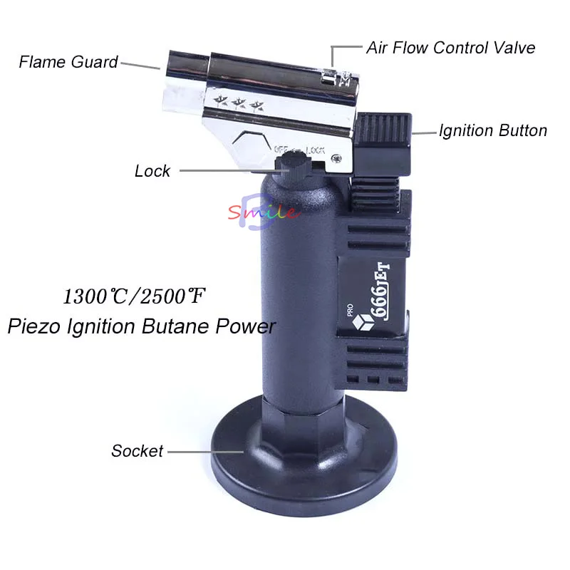 

Dental Butane Gas Micro Torch Burner Welding Soldering Gun Lighter Flame Welder Windproof Fire Source