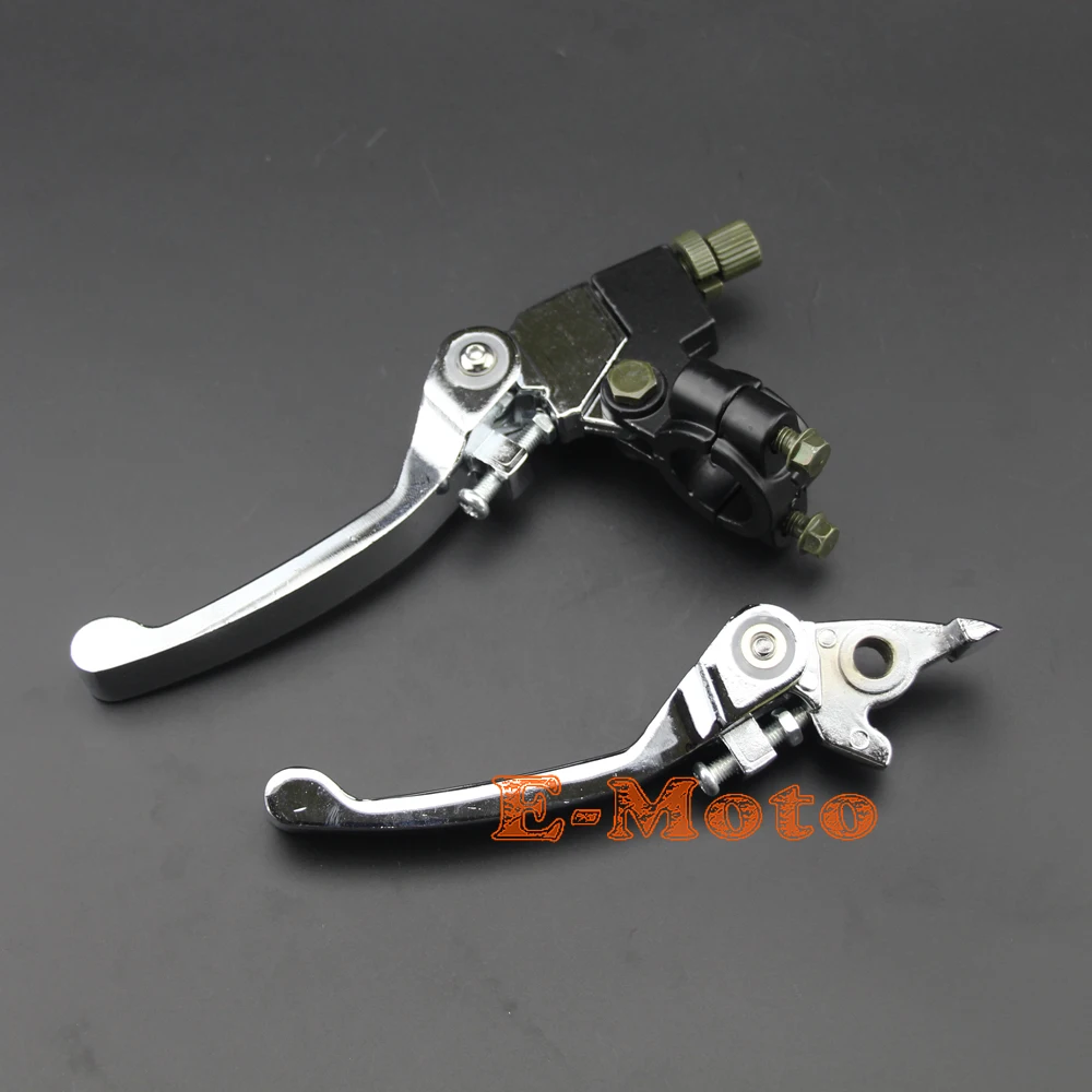 7/8'' Chrome Universal Pit Dirt Bike Folding Clutch & Brake Lever For