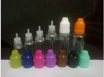 

10ml PET e-liquid dropper bottle with childproof cap and long thin tip(FREE express shipping via DHL ,UPS or Fedex)