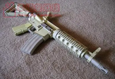 1:1 Высокая моделирования M16 Штурмовая винтовка может держать 3D Бумажная модель Сделай Сам Hand-made Бумага модель