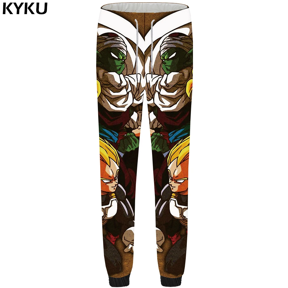 

KYKU Brand Dragon Ball Pants Men Anime Trousers Monster 3d Print Goku Britches Hip Hop Mens Sweatpant 2018 Streetwear Large Size