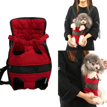 

Pet Dog Carrier Backpack Red Color Outdoor Travel Products Breathable Shoulder Handle Bags for Small Dog Cats Chihuahua