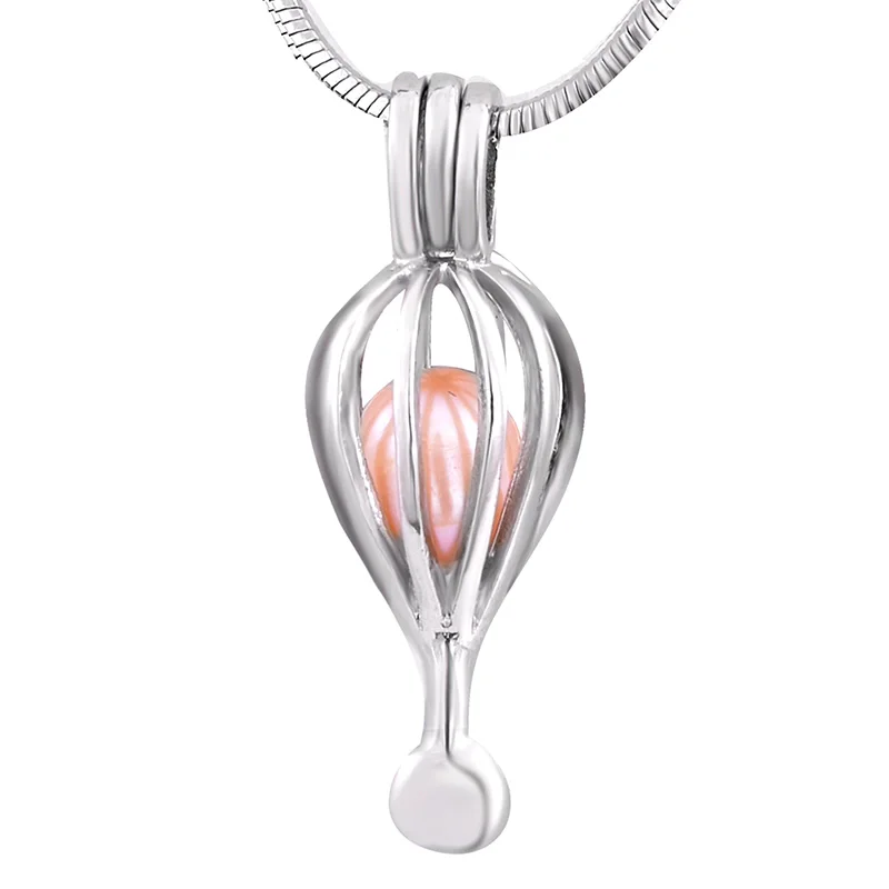

Valentine's Day plated Silver fire balloon Cage Pendants for your sweetheart fashion style party P134