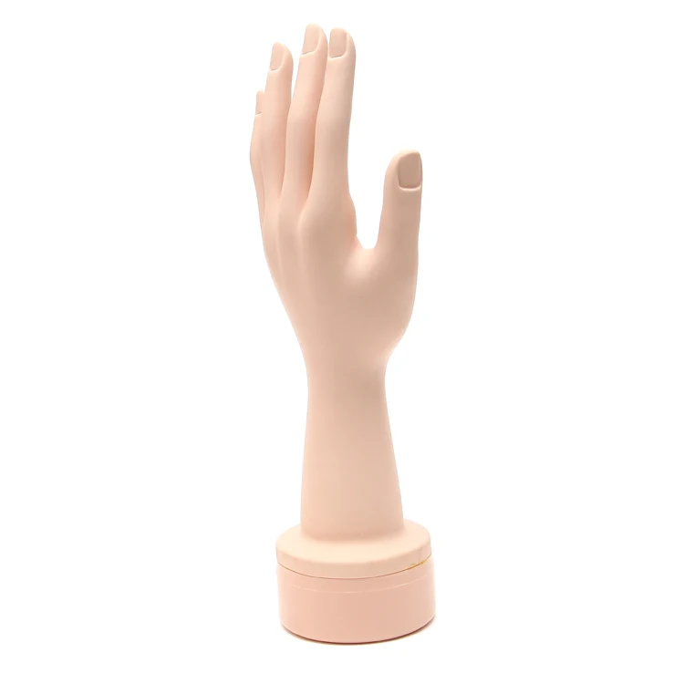 Одна пара пластиковых женских гибких манекен для перчаток/колец|mannequin hand|flexible