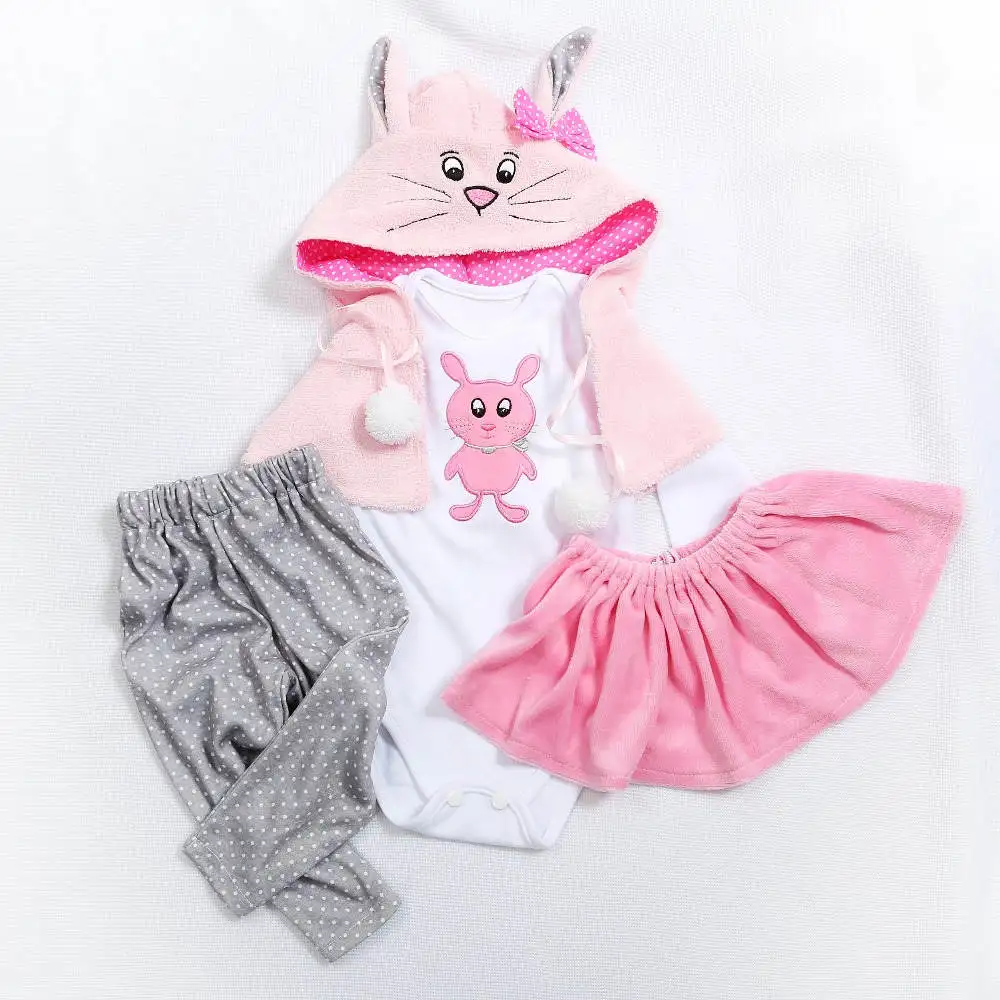 Платье для куклы, подходит для 47 см и 60 см, кукла-реборн для малышей, одежда, платье высокого качества, одежда из хлопка - Цвет: 5