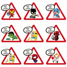 Removable Baby on Board Car Sticker Creative cute Color Super Hero Waterproof Sticker for car funny Tail Warning Sign Decal Removable Baby on Board Car Sticker Creative cute Color Super Hero Waterproof Sticker for car funny Tail Warning Sign Decal