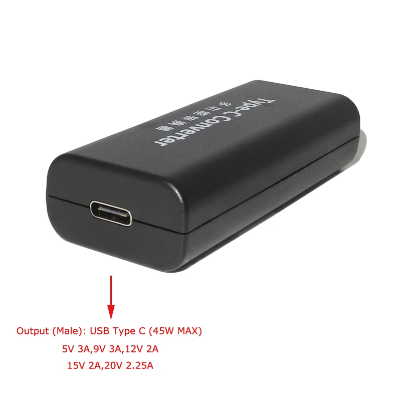 Dc USB Type C Power Adapter Converter Laptop Power Jack Connector Square Plug Female to Type-C Charger for Macbook Lenovo Hp 65W Dc USB Type C Power Adapter Converter Laptop Power Jack Connector Square Plug Female to Type-C Charger for Macbook Lenovo Hp 65W