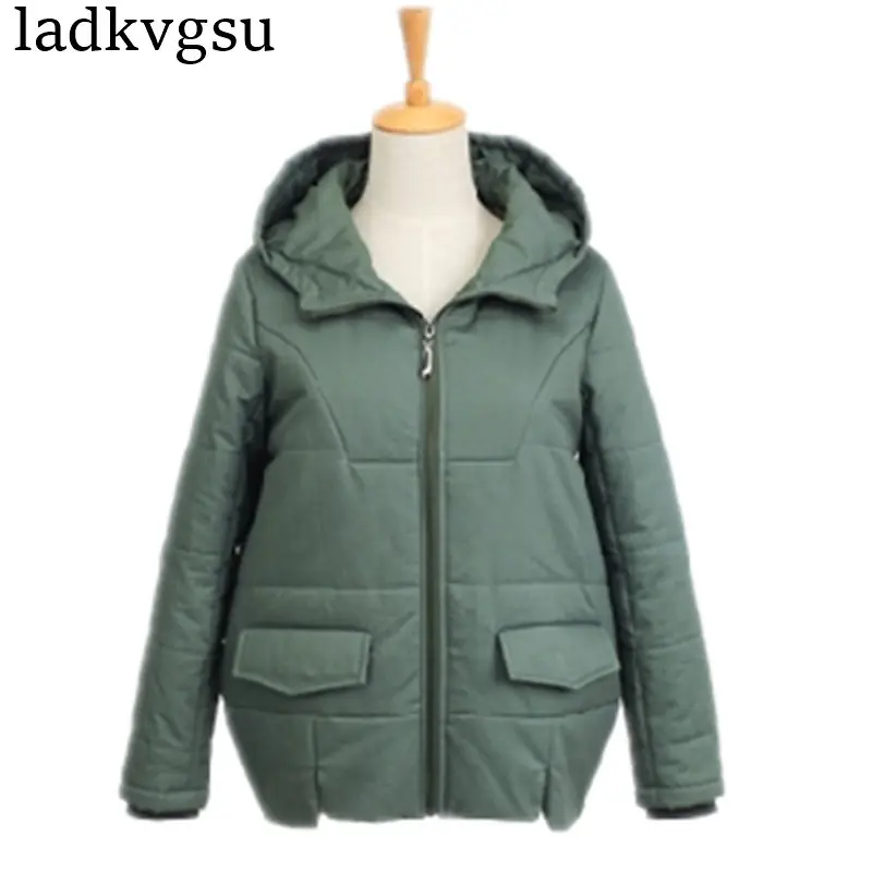 Manteau Veste red À Parka Taille Femelle Rembourré Wine D'âge Capuchon Grande orange Court Moyen Coton navy 2018 A1282 Hiver Femmes Survêtement Armygreen Mère 5xl qwnX7156