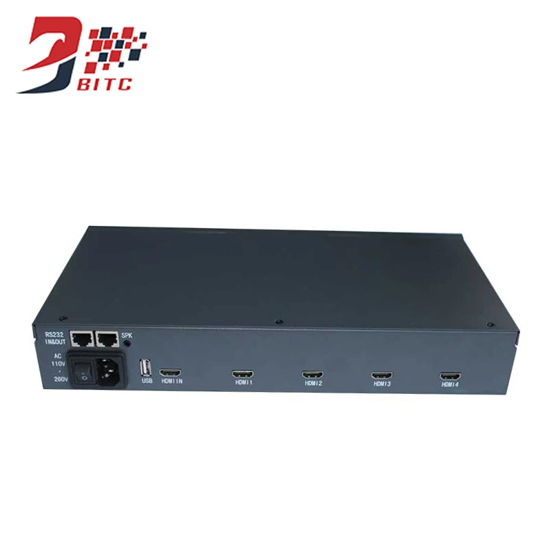 

SZBITC 2x2 Video Wall Controller 1080P HDMI Splicing Processor TV Screen 180 Degrees Rotate With Remote Control