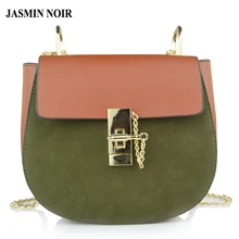 Hiver Nouvelle Mode Suède de Porc Selle Femmes En Cuir Sac À Main Chaîne Sac Bandoulière Marque Designer femme Sacs Messenger
