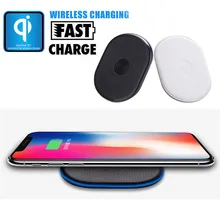 Новое беспроводное зарядное устройство Qi, беспроводное зарядное устройство для iPhone 8/8 Plus/X для samsung Galaxy,, Прямая поставка