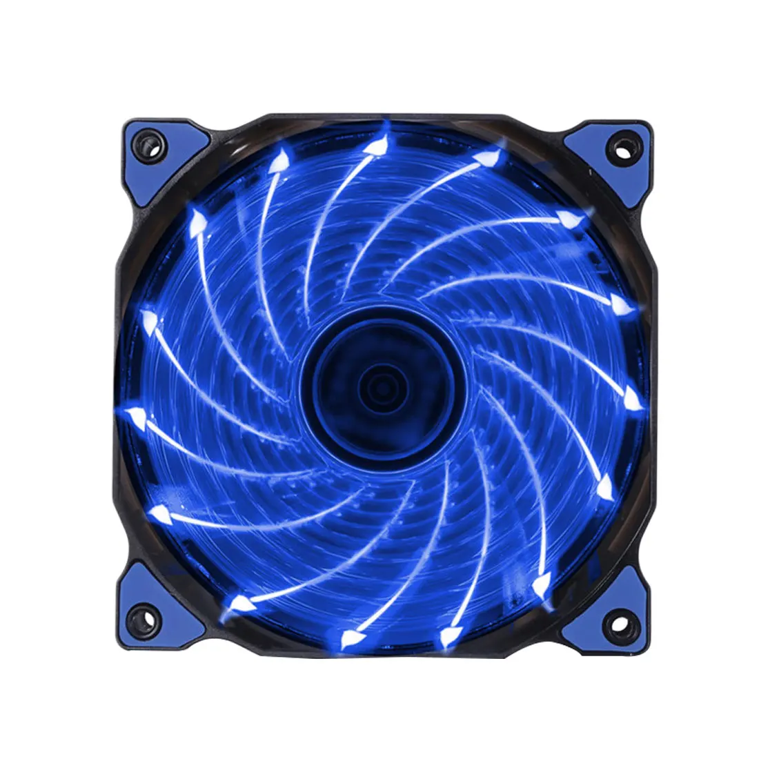 

Etmakit 120mm LED Ultra Computer Cooler Silent Computer PC Case Fan 15 LEDs 12V With Rubber Quiet Connector Easy Installed Fan
