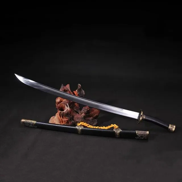 Ручной работы антикварный Цин нож домашний нож для украшения сливы Ngok косплей нож бренд декоративные коллекционные вещи
