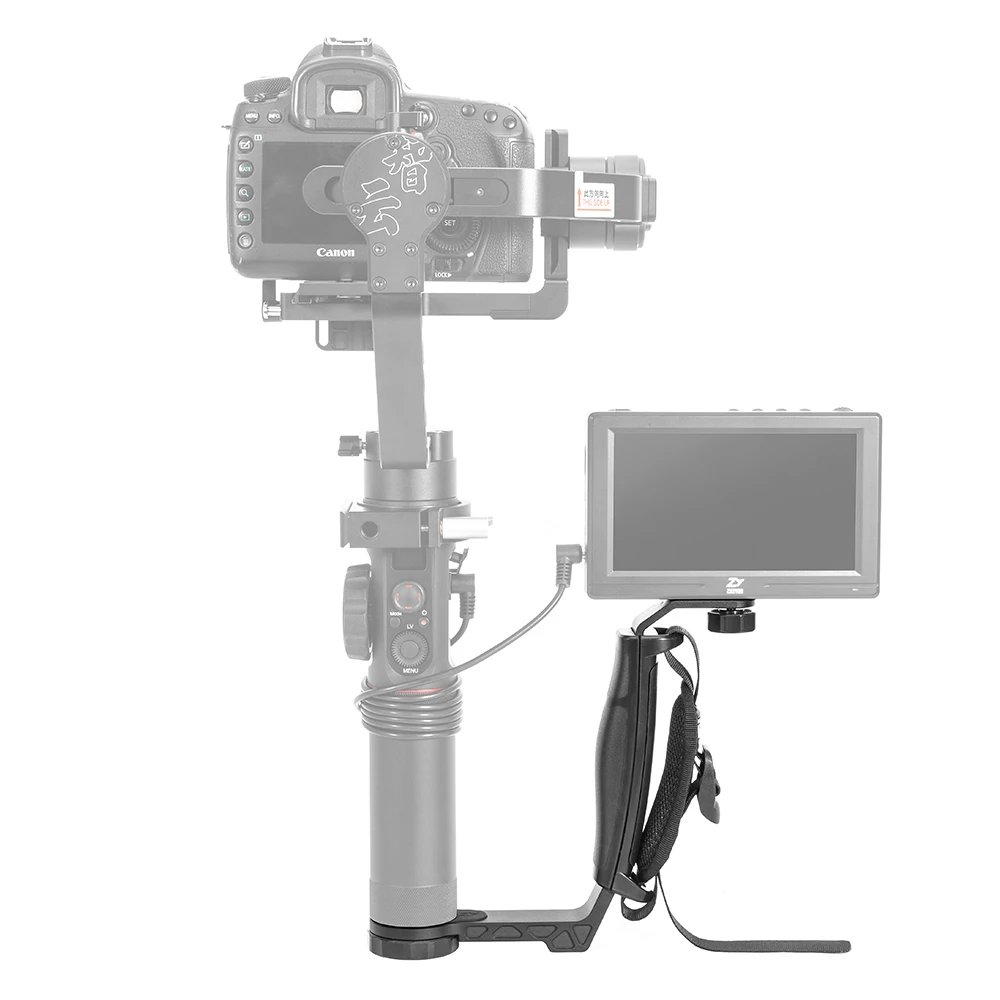 Zhiyun кран 2 V2 кран м плюс Gimbal аксессуары Transmount мини двойной захват L кронштейн Rig ремешок для монитора/светодио дный/микрофон