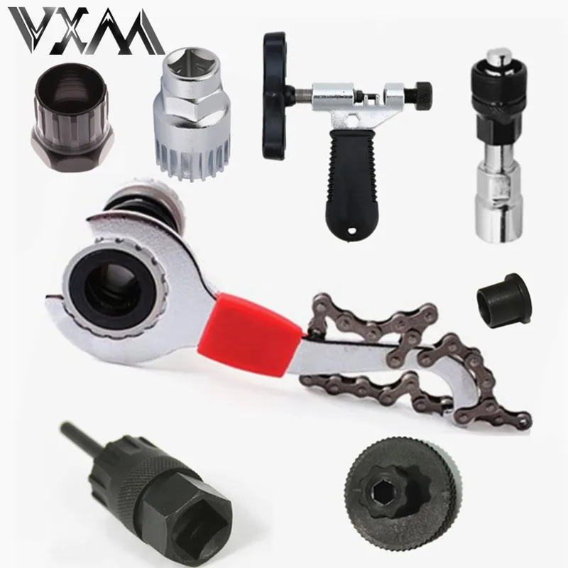 

VXM Mountain Bike Repair Tool Kit MTB Bicycle Tools Chain Cutter Axis Flywheel Tool Bike Repair