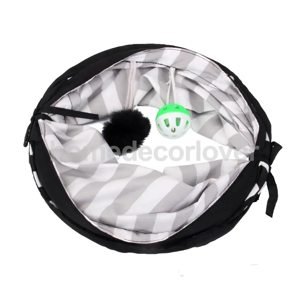 Pop Up Cat Dog Pet Favor Play Tunnel Exercise Activity Toy Camouflage