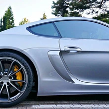 For Porsche 981 Cayman Carbon Fiber Side Air Intake Duct Vent Glossy Fibre Finish Exterior Trim Accessories Racing Car Styling