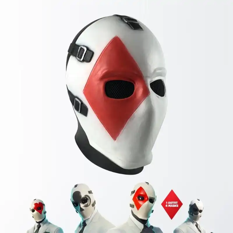 Game Wild Card Skin Poker Cosplay Costumes Mask Halloween Party Full Face Latex Masks Aliexpress