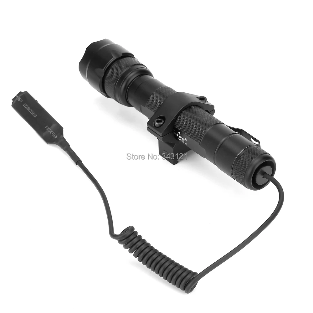AloneFire 502C 1 комплект светодиодный тактический фонарь охотничий фонарь с оружейные крепления для прицела и дистанционный переключатель давления