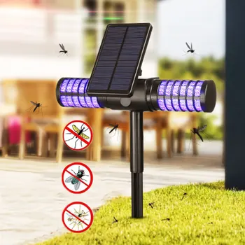 

Solar Mosquito Killer Lamp Outdoor IP65 Waterproof Mosquito Trap Lamp Solar Power Mosquito Fly Bug Zapper Killer Lighting MY