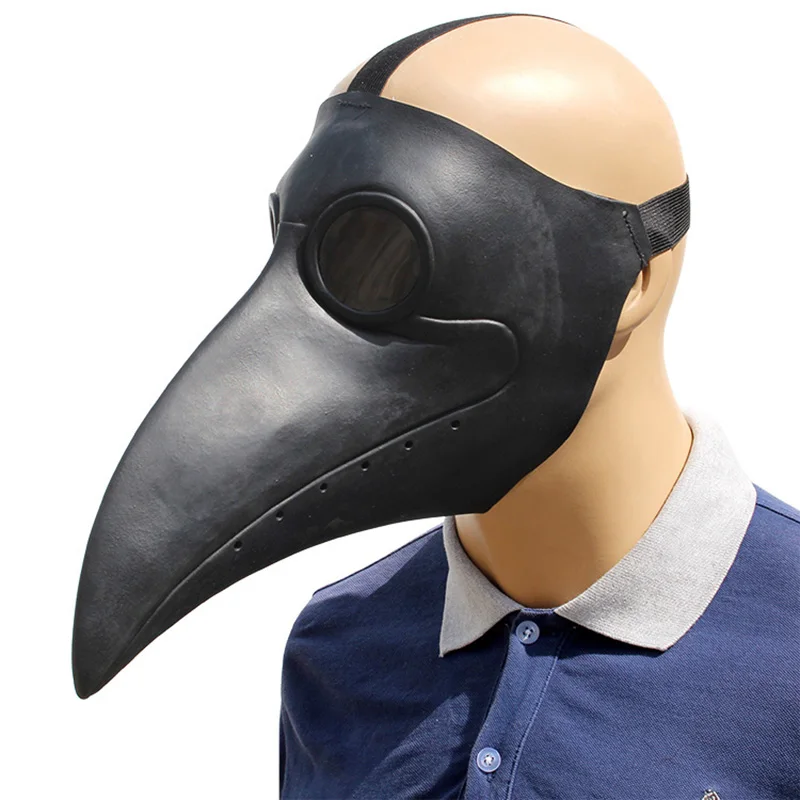 Стимпанк Панк птицы косплей маска длинный искусственный Готический Ретро птица голова смешной, латексный вечерние костюмы с масками мяч реквизит