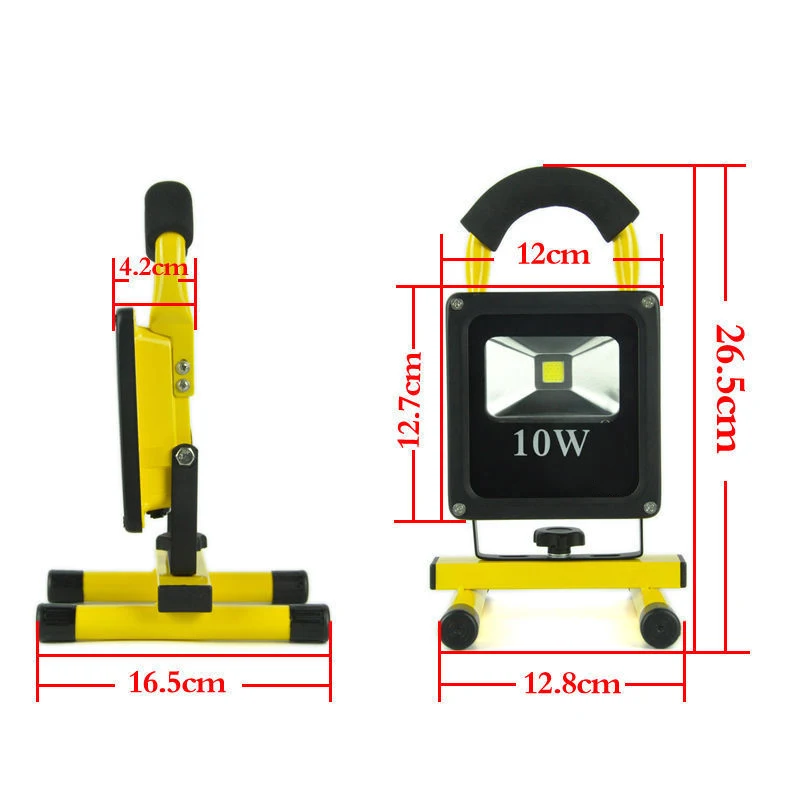 Ultrathin Refletor Led Floodlight 10W 20W Waterproof IP65 Rechargeable Portable Led Spotlight 85-265V Outdoor Camping Lighting   (8)