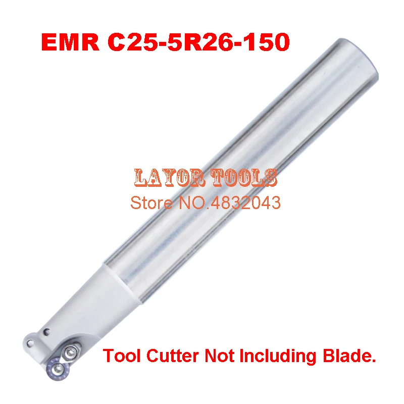 

EMR C25-5R26-150 Bore Indexable Shoulder End Mill Arbor,Mill Cutting Tools, Insert of carbide inserts RPMT1003/RPMW1003