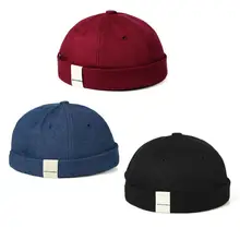 Cap Mechanic Sailor Korean-Style Docker Hip-Hop-Hat Men Skullcap-Hat Sun-Cap Cotton Unisex