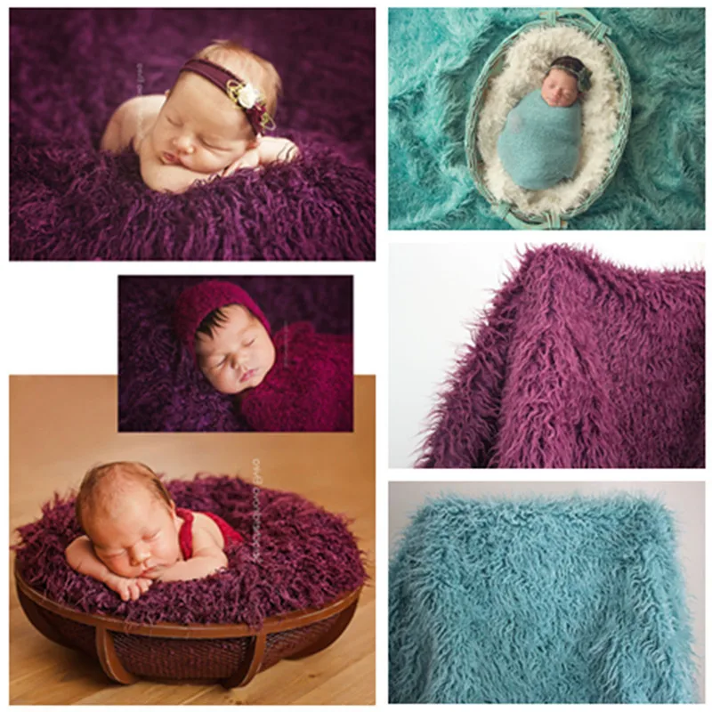 

Newborn Photography Props Basket 2017 Fashion Baby Blanket Solid Photo Props Backdrop Background Newborn Photography Props