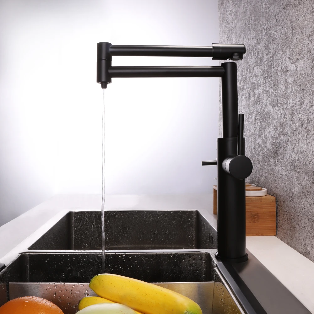SKOWLL Kitchen Faucet Dual Handle Drinking Water Filter Dot Brass Purifier Vessel Sink 360 Degree Rotating Folding Spout SKOWLL Kitchen Faucet Dual Handle Drinking Water Filter Dot Brass Purifier Vessel Sink 360 Degree Rotating Folding Spout