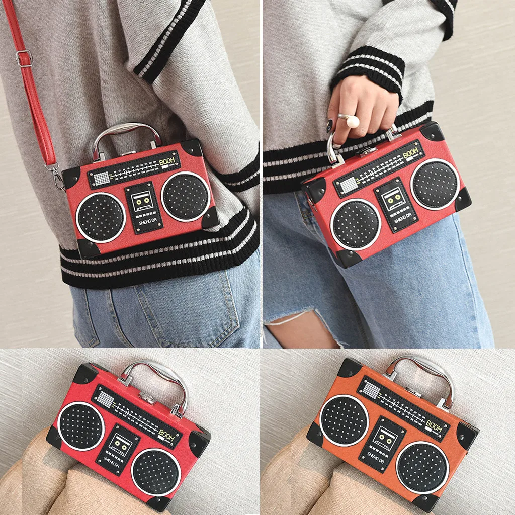 MUQGEW bags for women Radio Like Handle Bags Leather Shoulder Crossbody Purse Novel Beach Messenger Bags bolsa feminina