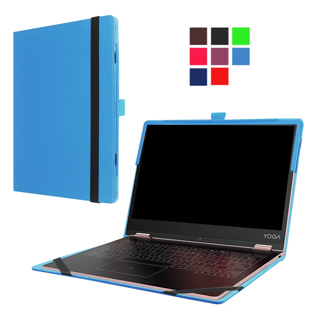For Lenovo Yoga A12 2-in1 Tablet Ultra Thin Slim Stand Litchi Grain PU Leather Skin Shell Case With Keyboard Station Cover