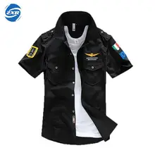 Мужская одежда Тактический бомбер Air Force быстросохнущие рубашки с коротким рукавом для кемпинга дышащие армейские рубашки-милитари