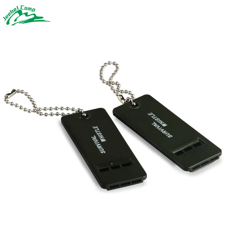

Jeebel 2 Pcs Outdoor Safety Whistle Survival Rescure Whistle 3 Tubes High Tone High Frequency Army Green Earthquake Marrine SOS