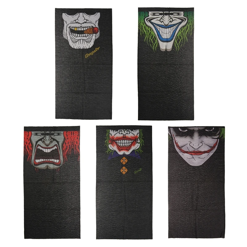 

Halloween Bicycle Bandana Clown Sport Mask Face Shield Bike Magic Scarf Headband