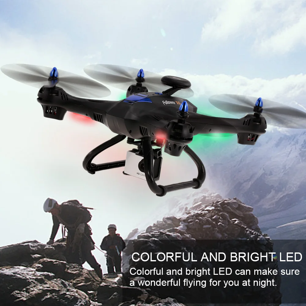 Квадрокоптер X183S 2 4G Wi Fi GPS 1080P 720P с широкоугольной камерой
