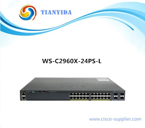 Запечатанный катализатор 2960X WS-C2960X-24PS-L 24 порта гигабитный сетевой коммутатор