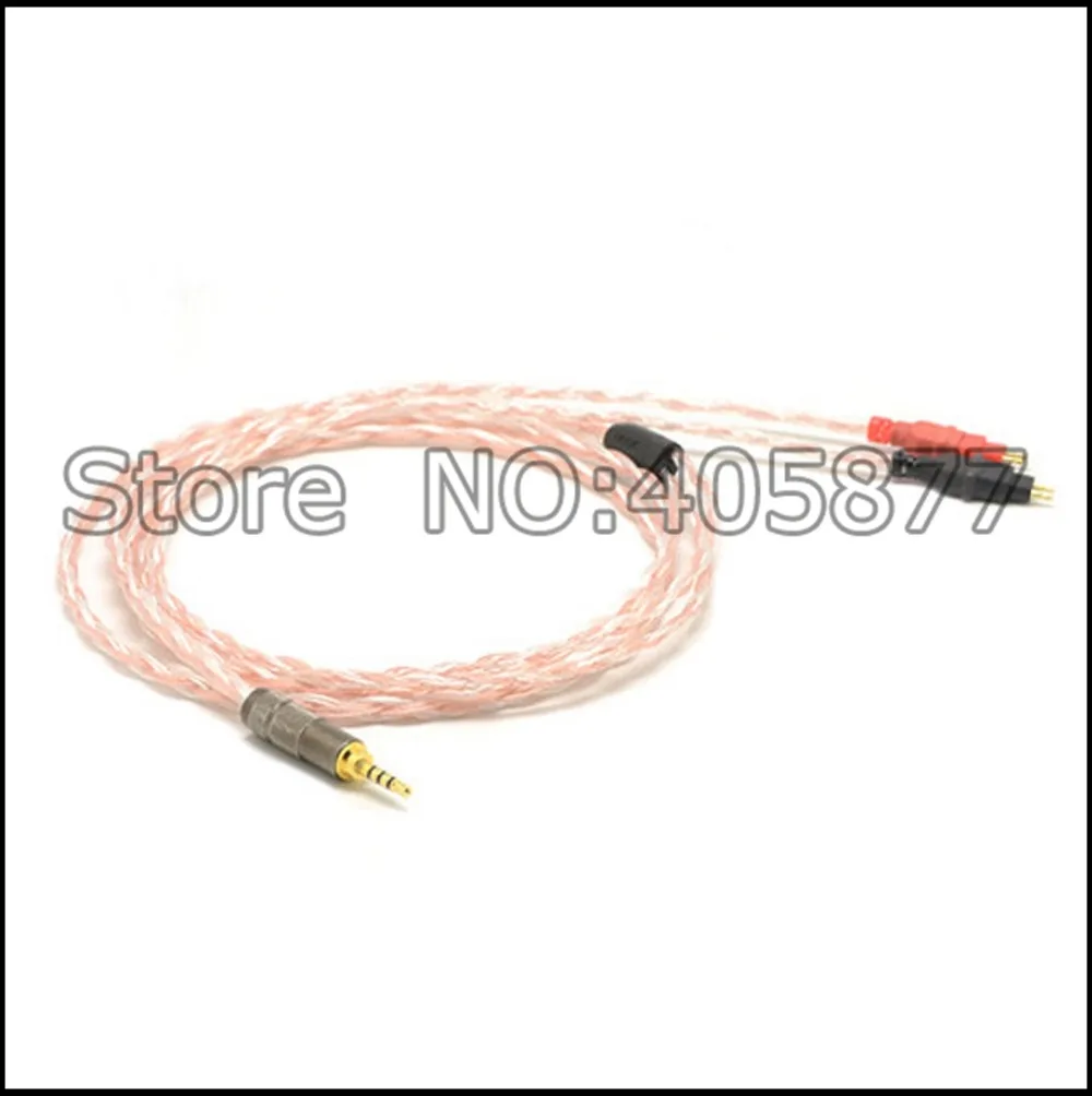 Бесплатная доставка 2 м 5N OFC Чистая медь HD580 HD600 HD650 HD25 1 II кабель для
