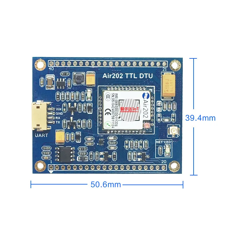 Jinyushi для Air202 DTU Совет по развитию последовательный порт встроенный GSM singlechip gprs беспроводной модуль